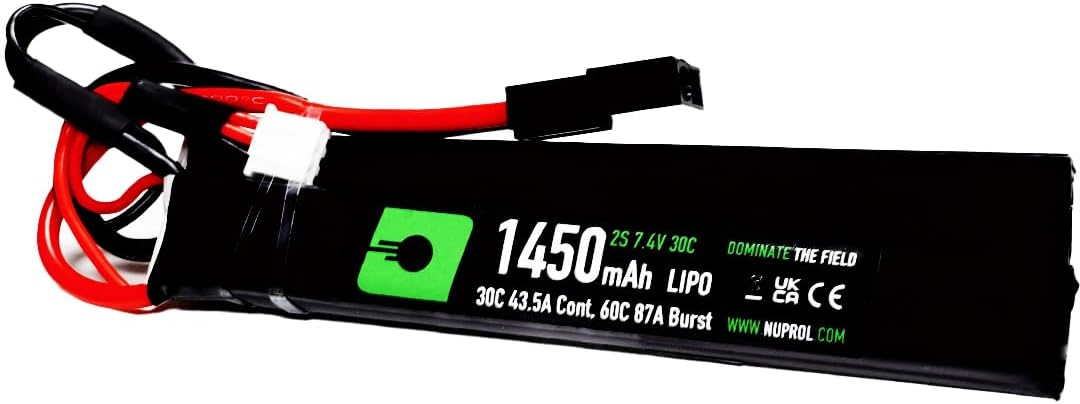 NUPROL Power - 7.4v LiPo 1450mAh 2S Mini Tamiya [Rate 30C @ 43.5A] [Burst 60C @ 87A] - Nunchuck