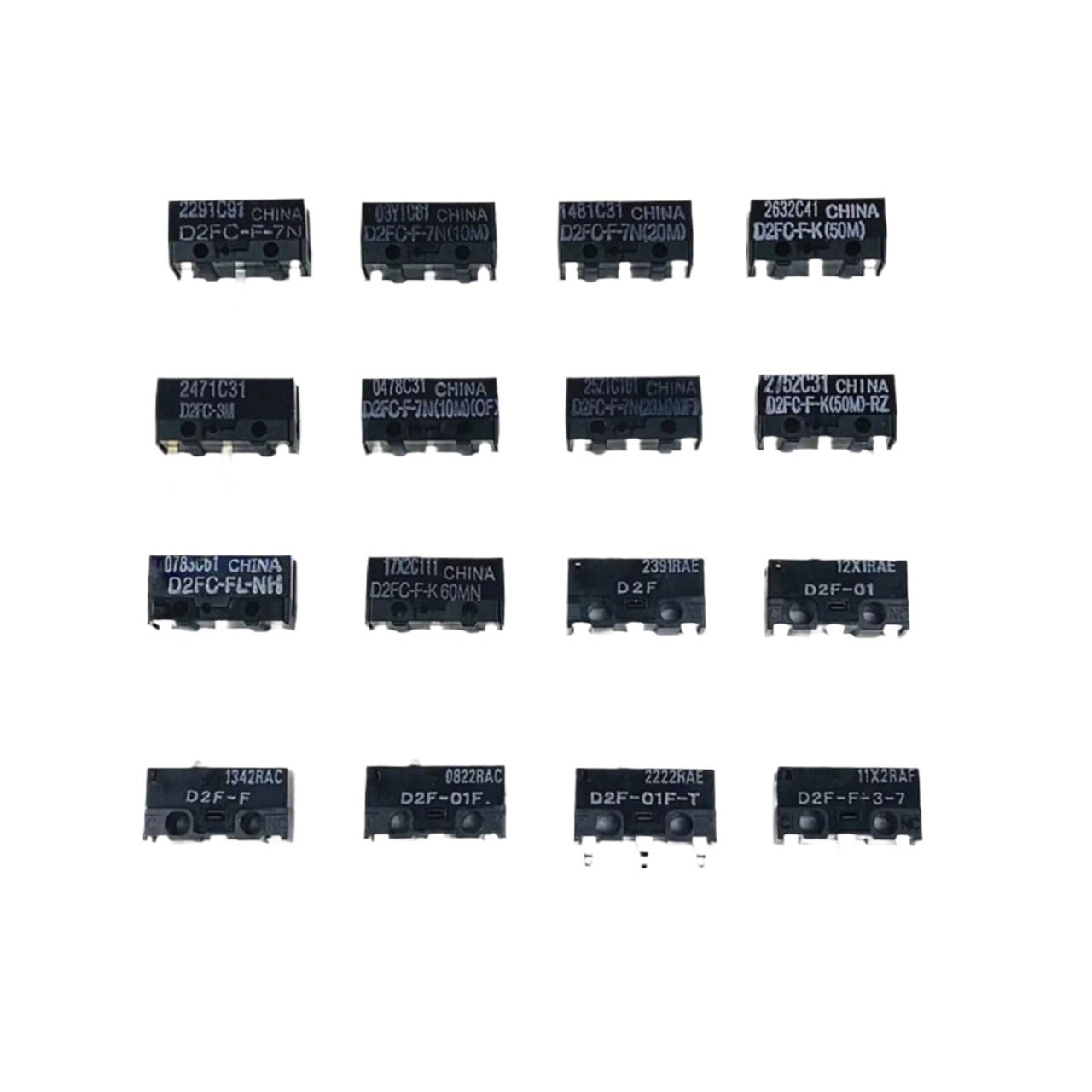 KUKEUC77Q 10Pcs mouse micro switch D2FC-F-7N 20M OF D2FC-F-K(50M) D2F D2F-F D2F-L D2F-01 D2F-01FL D2F-01F-T D2F-F-3-7 Mouse Button(300A)