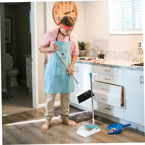 CONGARTENO Faltbares Kehrschaufel Set mit Leichtem Besen und Langlebigen Edelstahlborsten Praktisches Haushaltsreinigungsgerät mit Langem Stiel und Aufhängefunktion Geeignet Zufällige Farbe – Bild 3