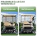 FIXHAWK Golf Cart Windshield for Club Car Precedent,Tempo,Onward 2004-up Gas/Electric Golf Carts, Foldable PC UV Resistant Tinted Club Car Windshield (37.59