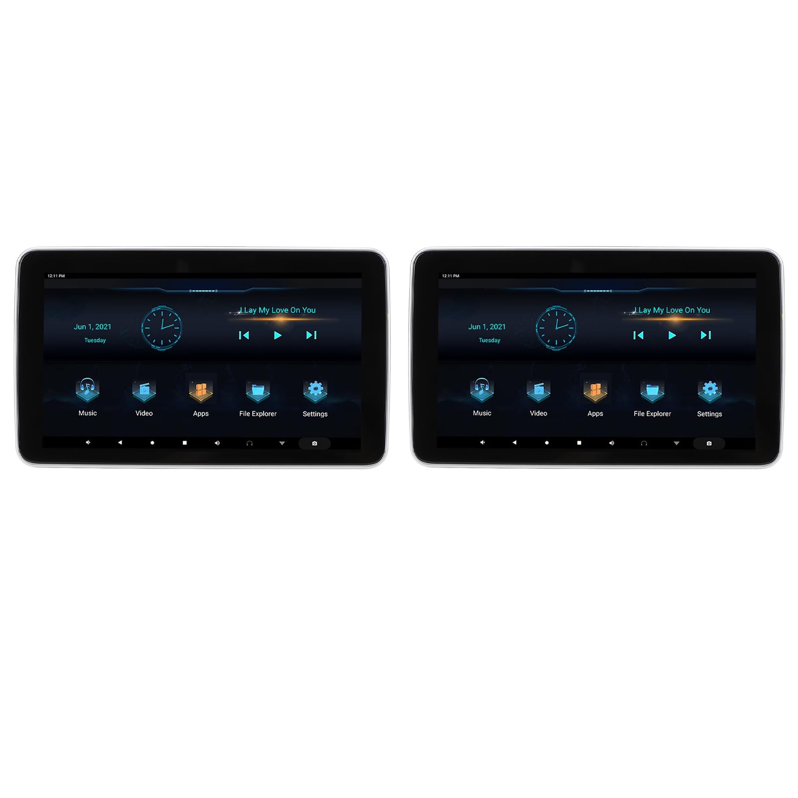 Reproductor de Vídeo para Reposacabezas, Monitor para Reposacabezas de Coche de 10,1 Pulgadas para 9.0, Pantalla Táctil IPS de Alta Definición, 32 GB de ROM, Reproductor de