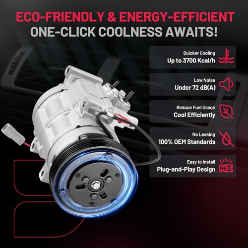 BDFHYK 158381 Air Conditioning A/C Compressor with Clutch Compatible with Mazda 3 L4 2.0L 2010 2011 2012 2013, 3 Sport L4 2.0L 2010-2013