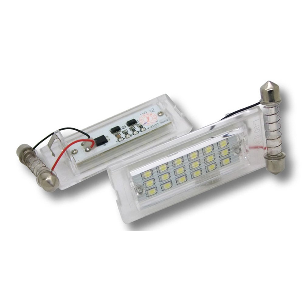 1 Paire Voiture LED Plaque D'immatriculation Lumières 3528 SMD 18 LED Queue Blanche Ampoules pour BMW E53 / X5 E83 X3
