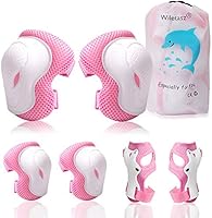 Elbow Pads and Knee Pads for Kids, Wiletasz Kids Protective Gear Elbow Pads with Wrist Guards &Adjustable Strap for...