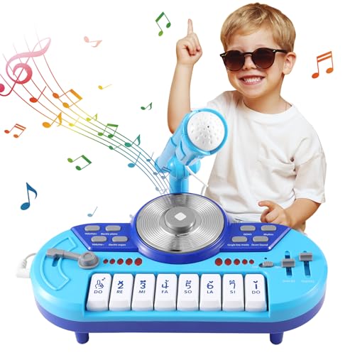 Bcy Hohipi Dj Mixer For Kid,Baby Dj Table With Toddler Piano,Kids Dj Set With Mic And Mp3 Function,Musical Toys For Toddlers Birthday Xmas Gift cover