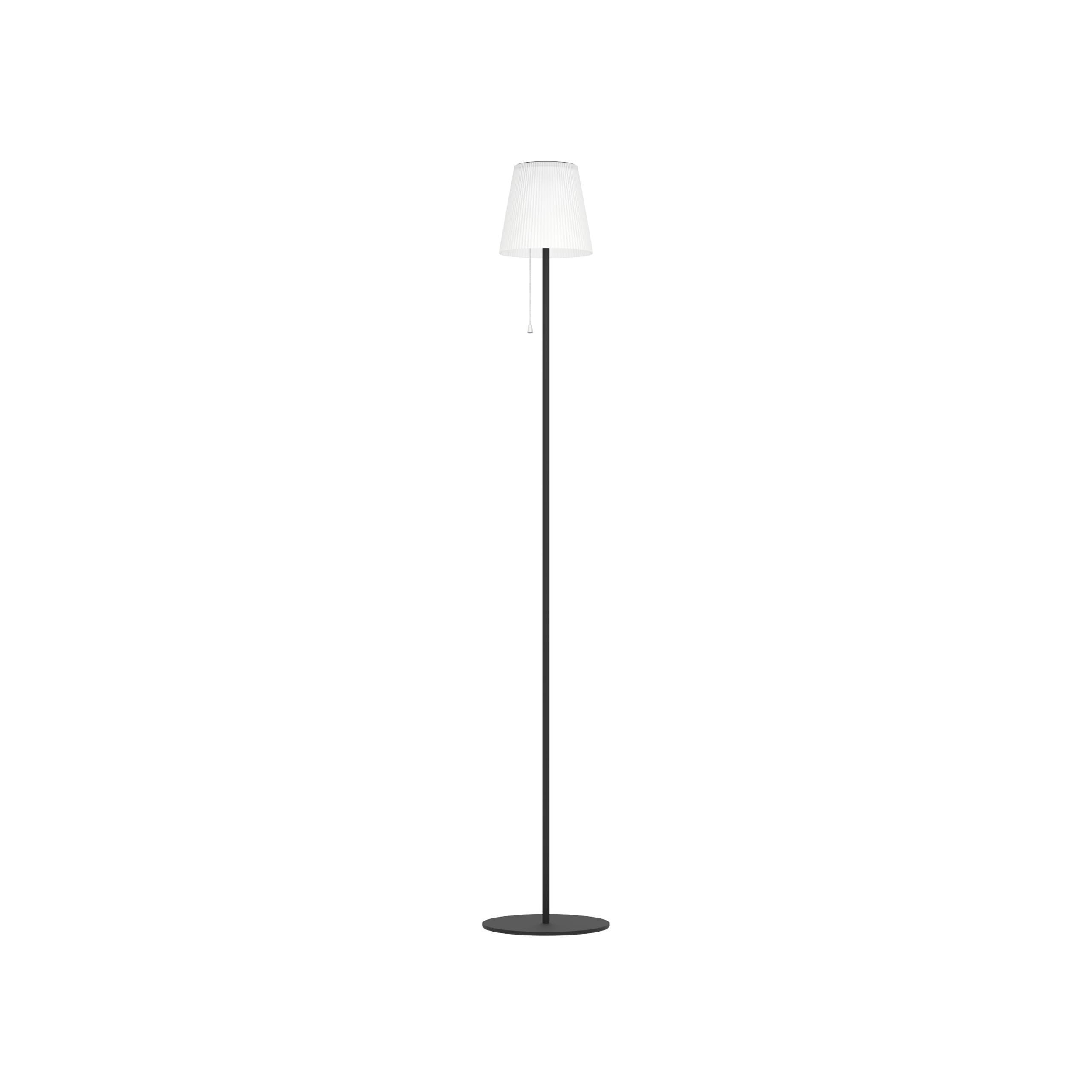 EGLO Scordiano Lámpara solar de pie, con batería, con interruptor de cadena | inalámbrica para interior y exterior, acero negro, plástico blanco, blanco cálido, blanco frío, IP44