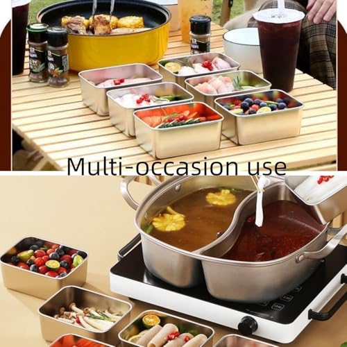 Image of SUS 316 Stainless Steel Food Containers with Lids, Airtight Bento Lunch Box, Metal Meal Prep Food Containers Reusable Stackable | Nestable Oven /Dishwsher /Freezer Safe (1200ml - 3pcs)