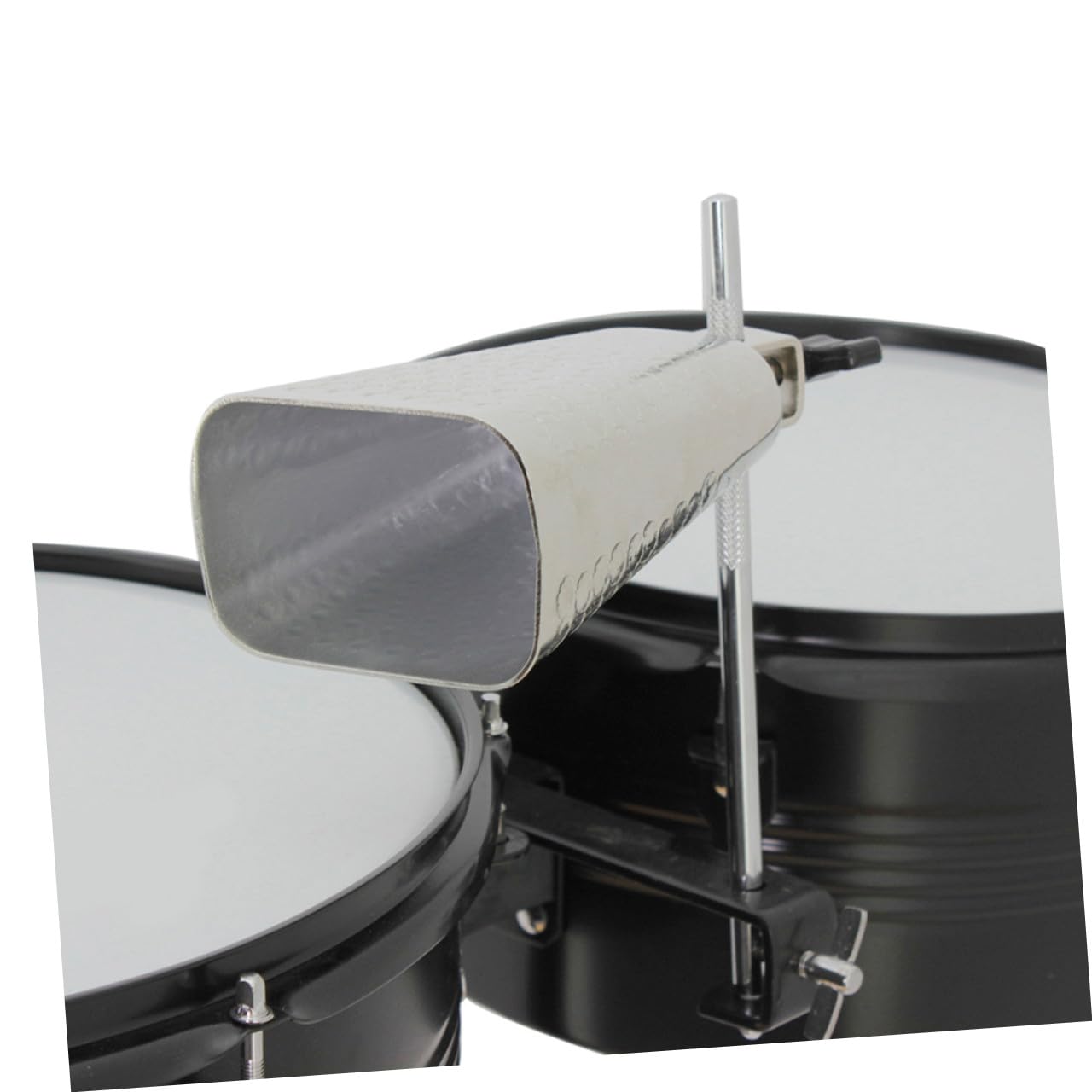 Campanaccio da Mucca 6 Pollici Argento Elettroplaccato | Strumento a Percussione Manuale, Suono Chiaro e Nitido, Resistente a Deformazione e Rottura