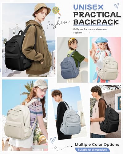 Dark Blue Backpack for School Women Girls, Waterproof Bookbag Cute High School Backpackss for Men Teen Boys, Lightweight Travel College Backpack Mochilas Escolares para Casual Daypack Rucksack2