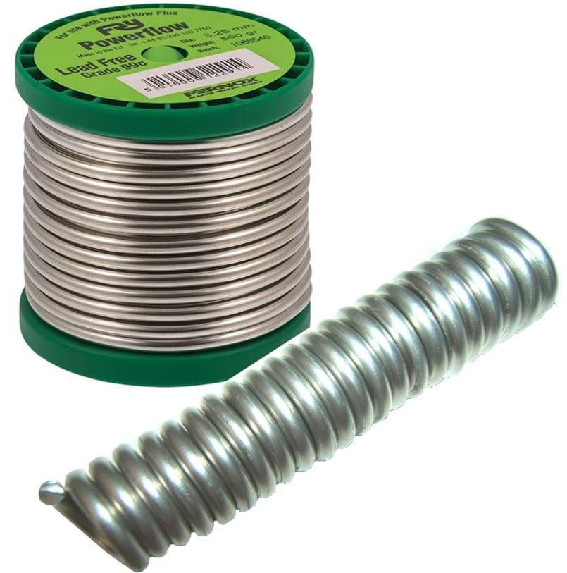 Fernox 99C Lead Free Solder Wire | 3.25mm Tin-Copper Plumbing & Brazing | Cut Lengths & Full Reel Options (Full 8 Metre Reel (500g))