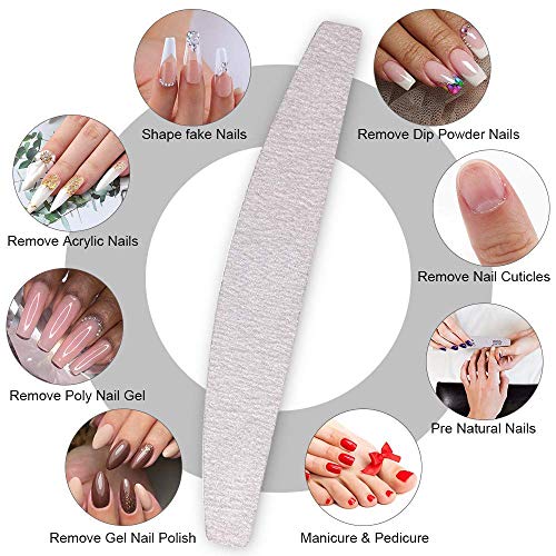15 Stück Nagelfeilen 100/180, Nagelfeilen Doppelseitige, Doppelseitige Einweg Nagelfeile, Nagelfeilen für Gelnägel… – Bild 2