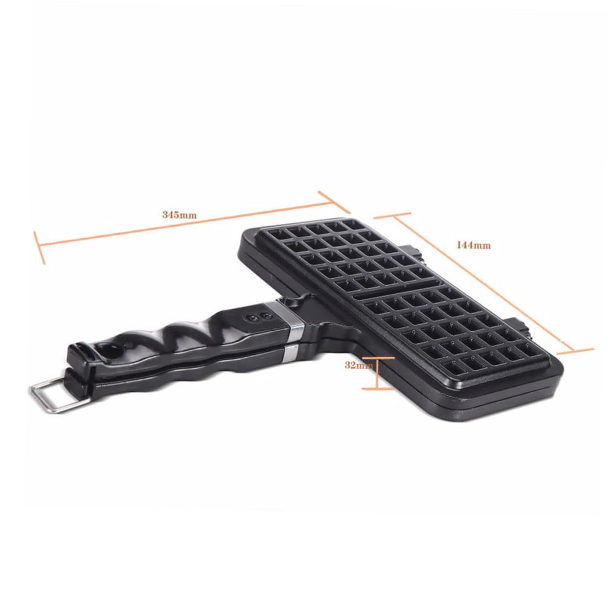 TOYANDONA Stampo per waffle in alluminio fuso a pressione antiaderente, adatto al forno e resistente al calore, per feste, colazione e uso domestico