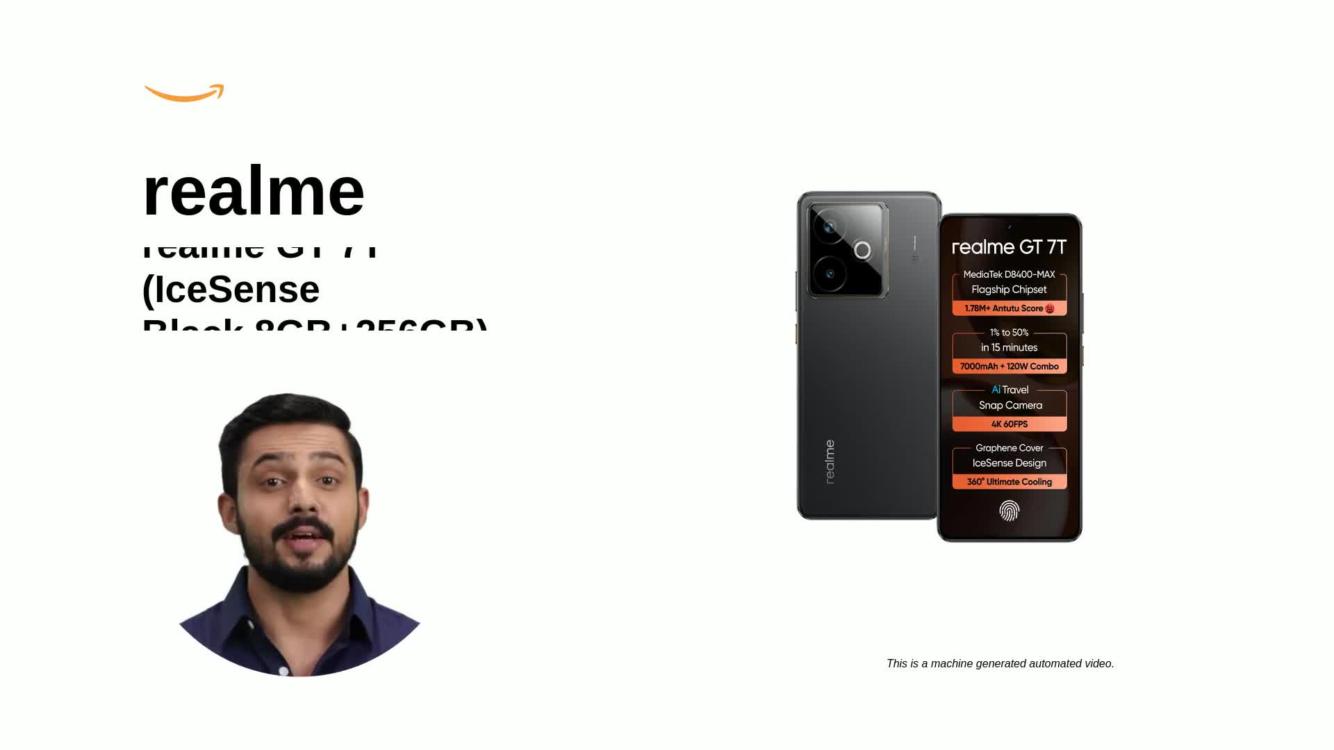 realme GT 7T (IceSense Black, 8GB+256GB)