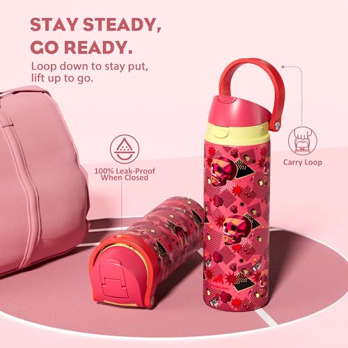 24 oz Insulated Skull Water Bottle - image 4