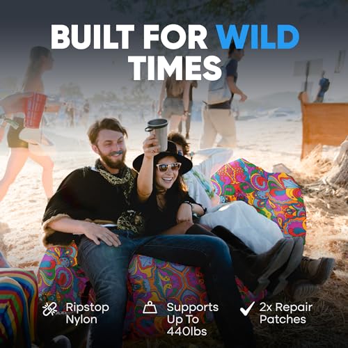 image for Chillbo Shwaggins Inflatable Couch – No-Pump Setup, Ripstop Polyeste