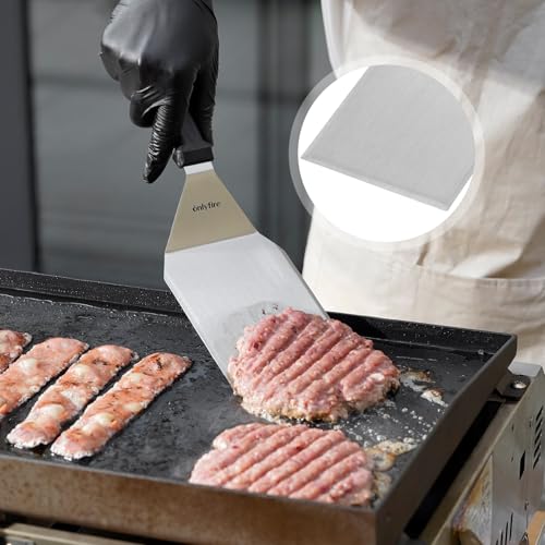 Utensilios BBQ con prensa, espátulas y pinzas para parrilla miniatura 3