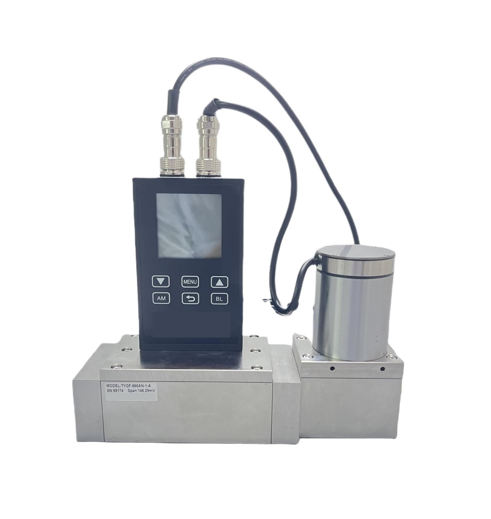 QfUxYYSLD Air Vapor Meter, Precision Flow Meter with Ball Valves, Micrometer Flow Meter