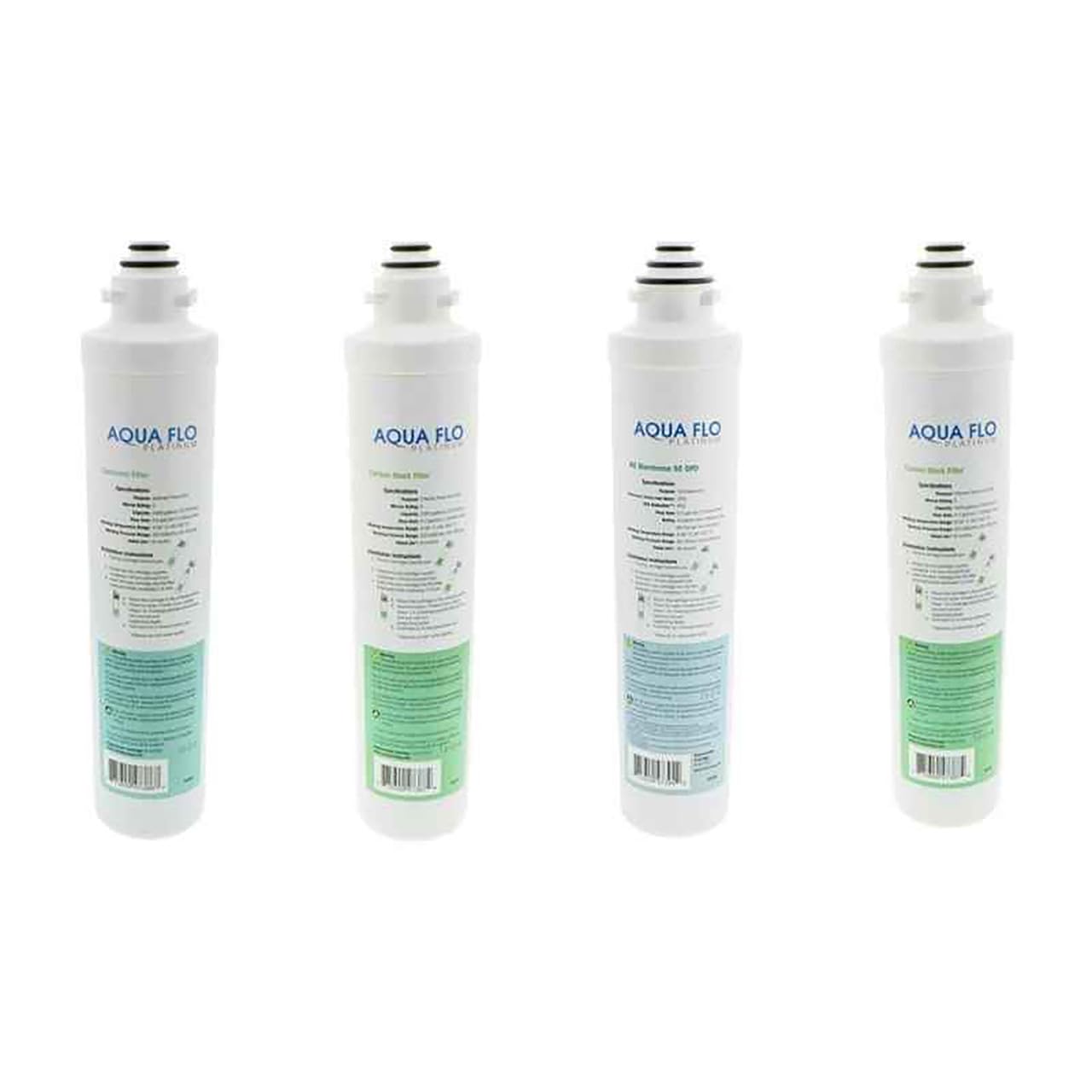 Genuine Aqua Flo Platinum QCRO RO Filter Kit with 50 GPD Membrane and Cartridges | 4-Stage Filtration, Easy Install, Contaminant Reduction, Improved Taste, Cost-Effective Water Solution