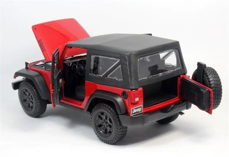 Modelo prearmado Jeep Wrangler 2014 Rojo 1:18 miniatura 7