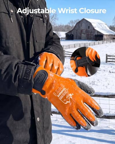 toolant 100% Waterproof Winter Work Gloves, Thermal Insulation with Grip - image 6