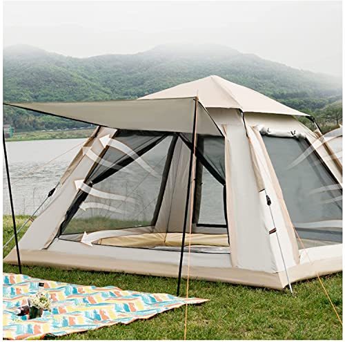 Carpa para Camping GeRRiT para 4 Personas con Puertas Dobles y Cuatro Ventanas miniatura 1