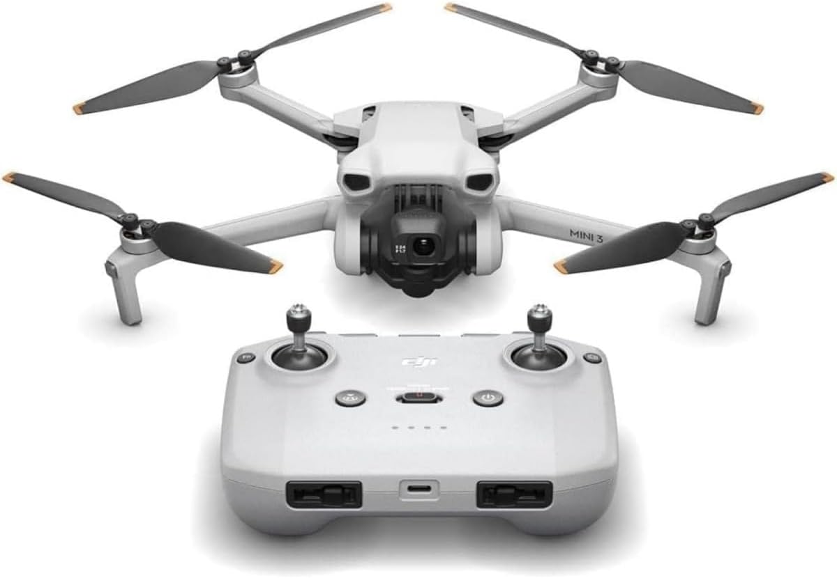 DJI Mini 3 – Lightweight 3x Mechanical Gimbal Mini Camera Drone with 4K HDR Video, 38-min Flight Time, up to 32800ft (10km) Video Transmission, True Vertical Shooting, GPS Auto Return Integrated