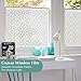 Coavas Window Privacy Film Static Cling, Non-Adhesive Removable Privacy Window Film, Frosted Glass UV Blocking Window Tint for Home, Office, Bathroom (White Lace 17.5 x 78.7 in)