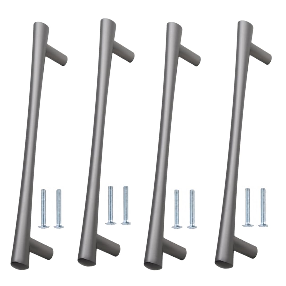 NLQCSXWEP Zinc Alloy Cabinet Bow Handle, Zinc Alloy Furniture Handles Pack of 4 Multicolor 96-160mm(160mm Titanium Gray)