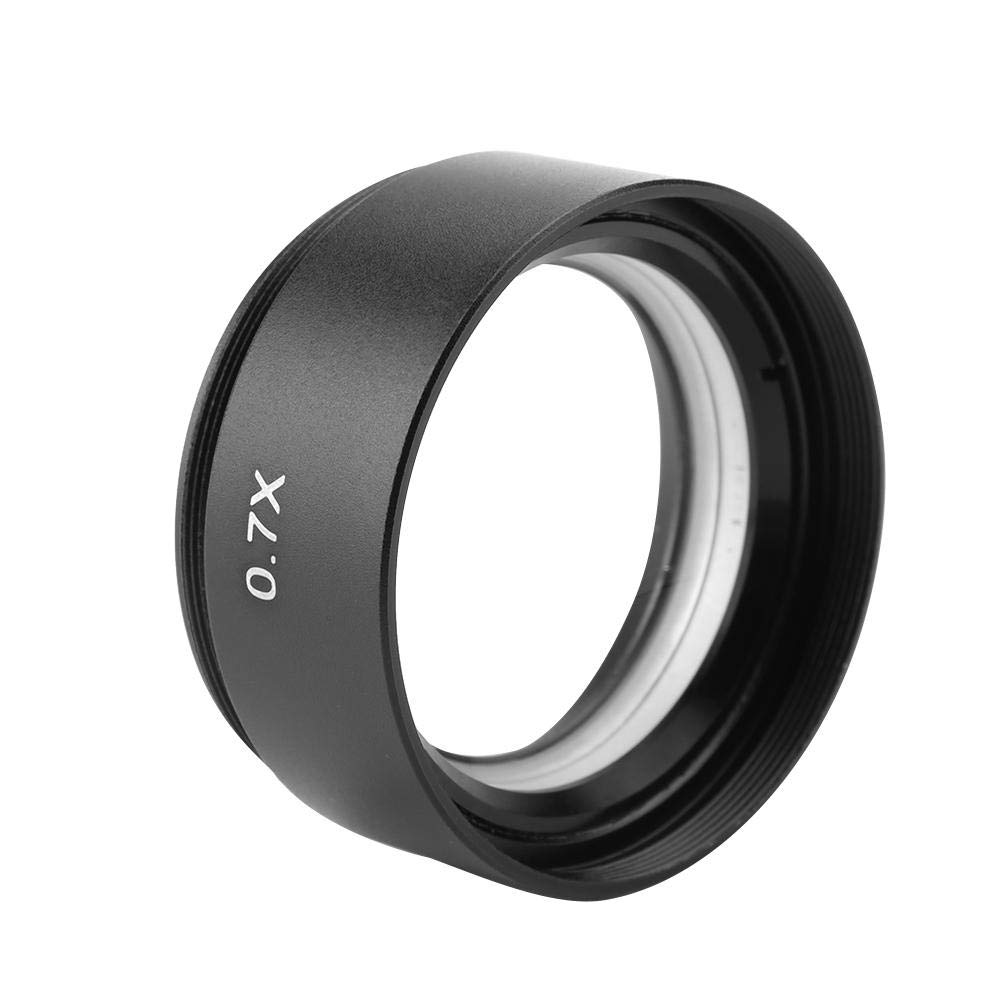 Lente Objetivo del microscopio, KP-0.7X Lente Objetivo del microscopio Auxiliar para microscopio estéreo Rosca de Montaje de 48 mm