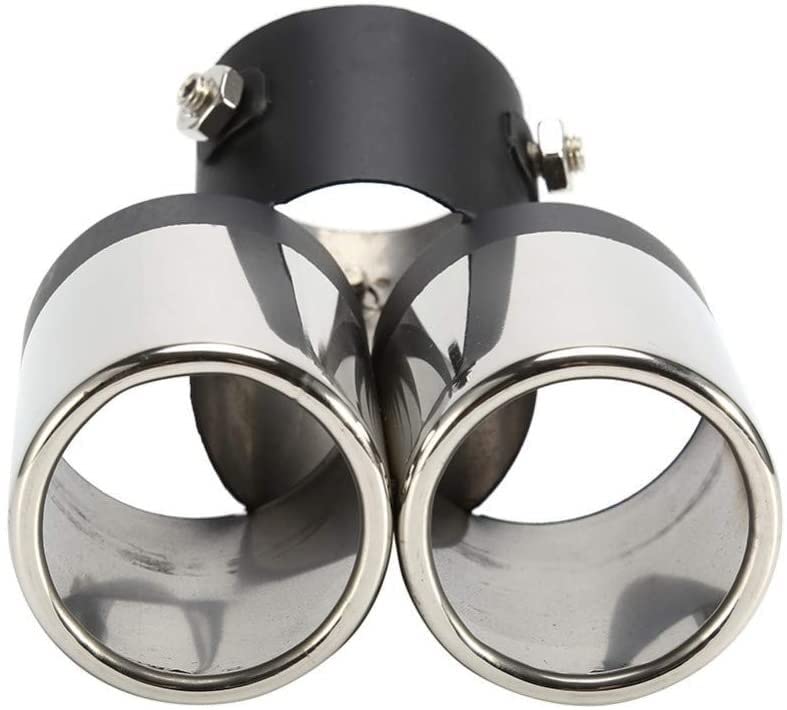 Amazon | SJZC 車のテールパイプ車のデュアルエキゾーム60mm二重