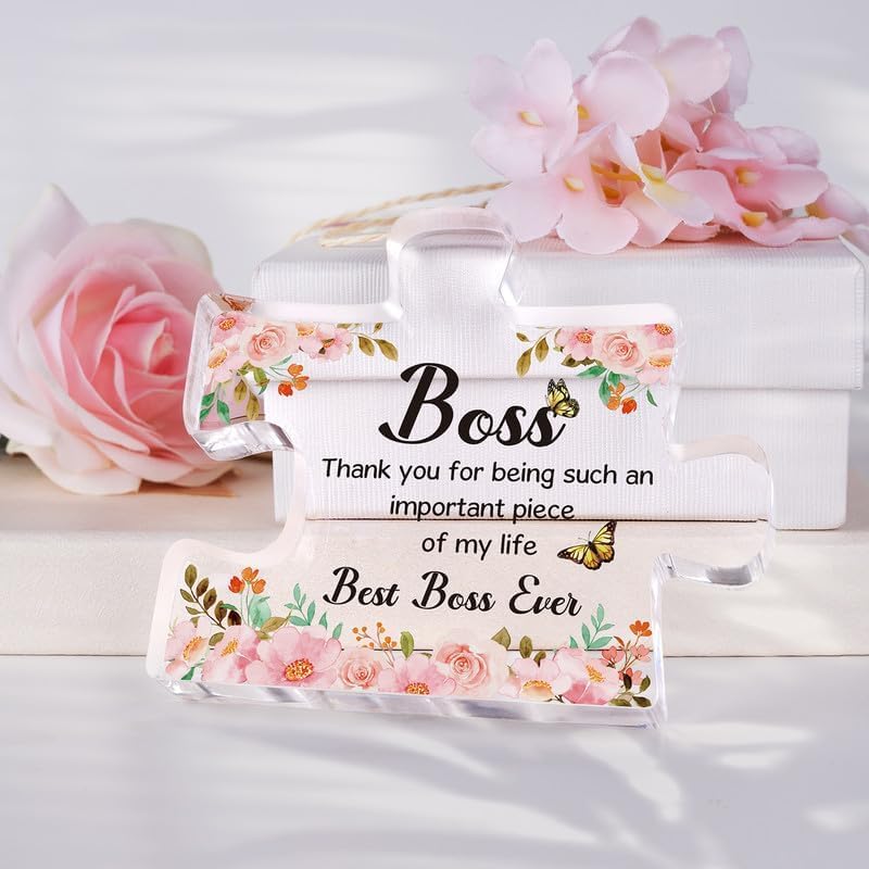 Image of Heart shaped plaque gift (Boss)