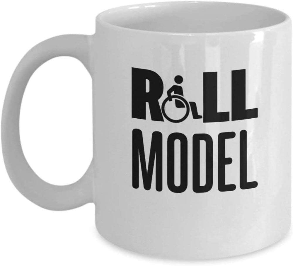 Jolly Balboa Roll Model Gift Mug Wheelchair Coffee Cup