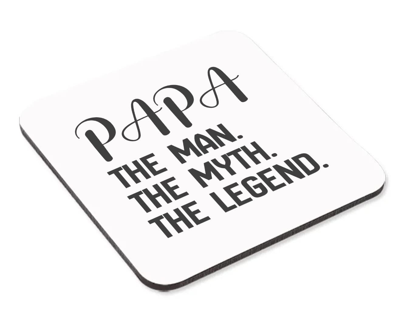 Shamsco Papa The Man Mug & Coaster Set Myth Legend Birthday Christmas Father's Day Gift