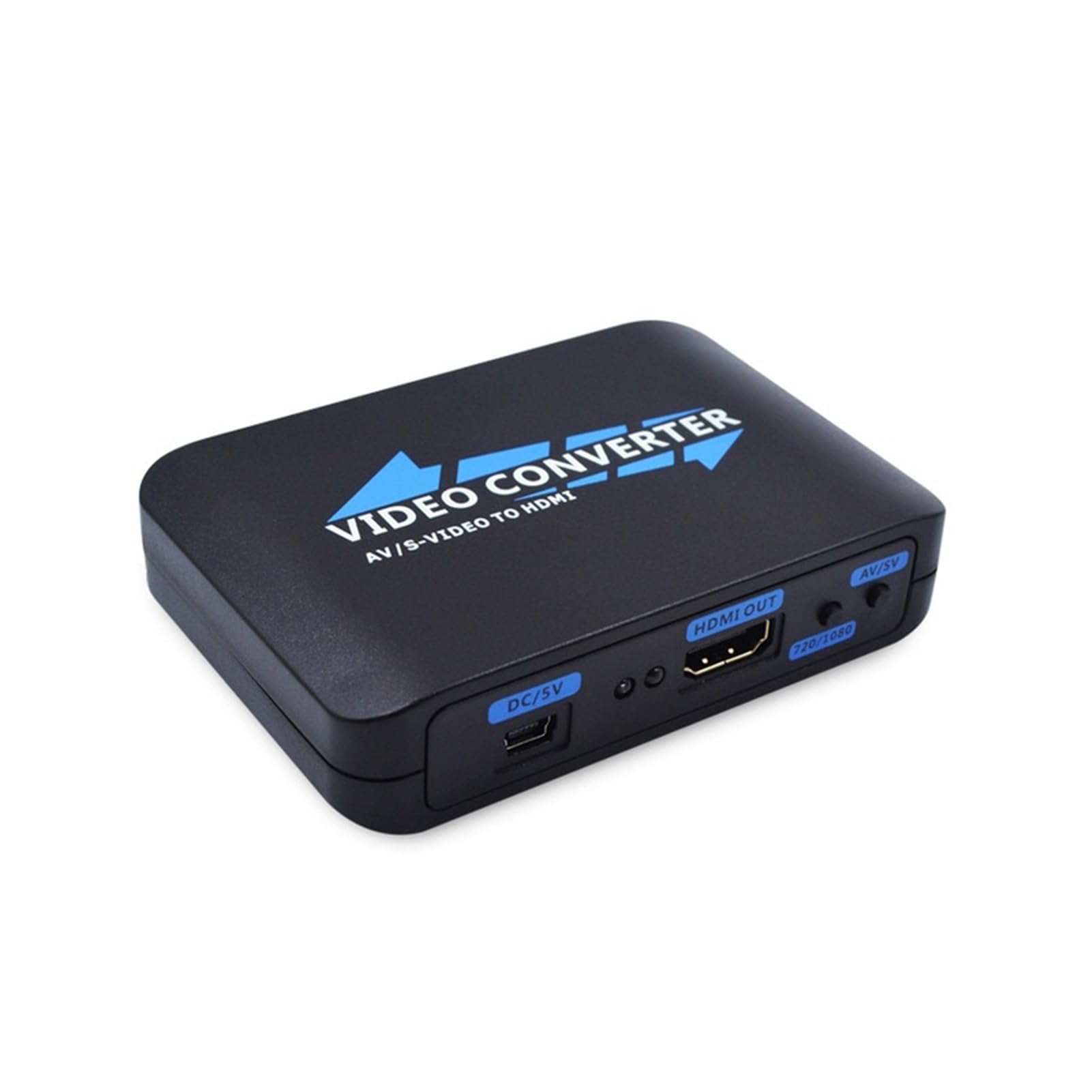 Convertitore Video HD da AV a HDMI/S-Video, convertitore 1080P R/L Canale Sinistro e Destro con Ampia compatibilità, Facile da configurare