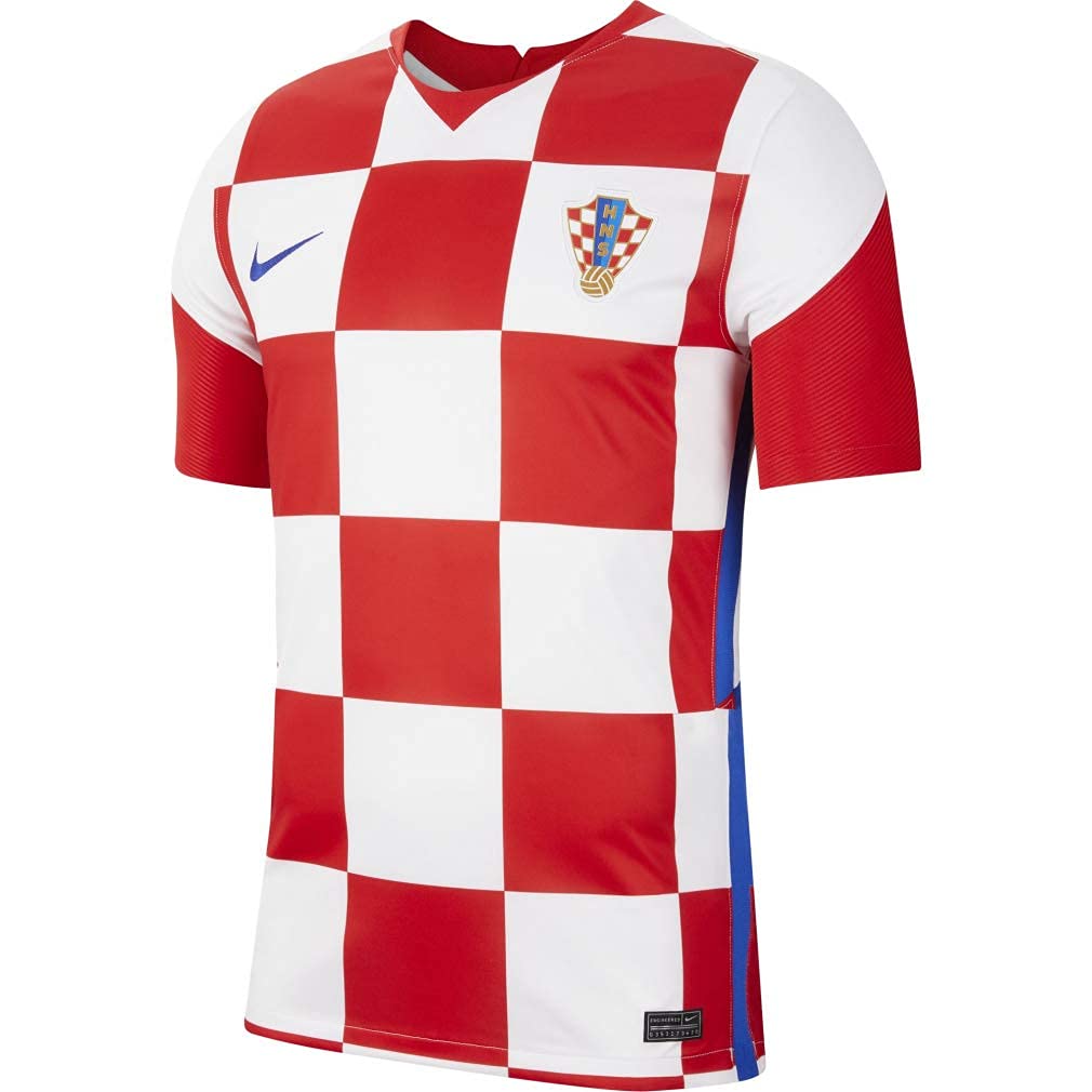 Nike 2020-2021 Croatia Home Football Soccer T-Shirt Jersey