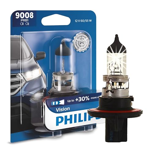 Philips Automotive Lighting 9008 Vision Upgrade Automotive Replacement Headlight Bulb