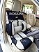 Adatto per Renault Megane, Coprisedili auto, BO 4 Rossini Recaro Bucket Mesh Sports beige/nero, 2 anteriori