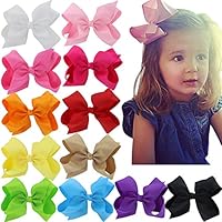 Algopix Similar Product 20 - 6 Inch Hair Bows For Girls Big Large