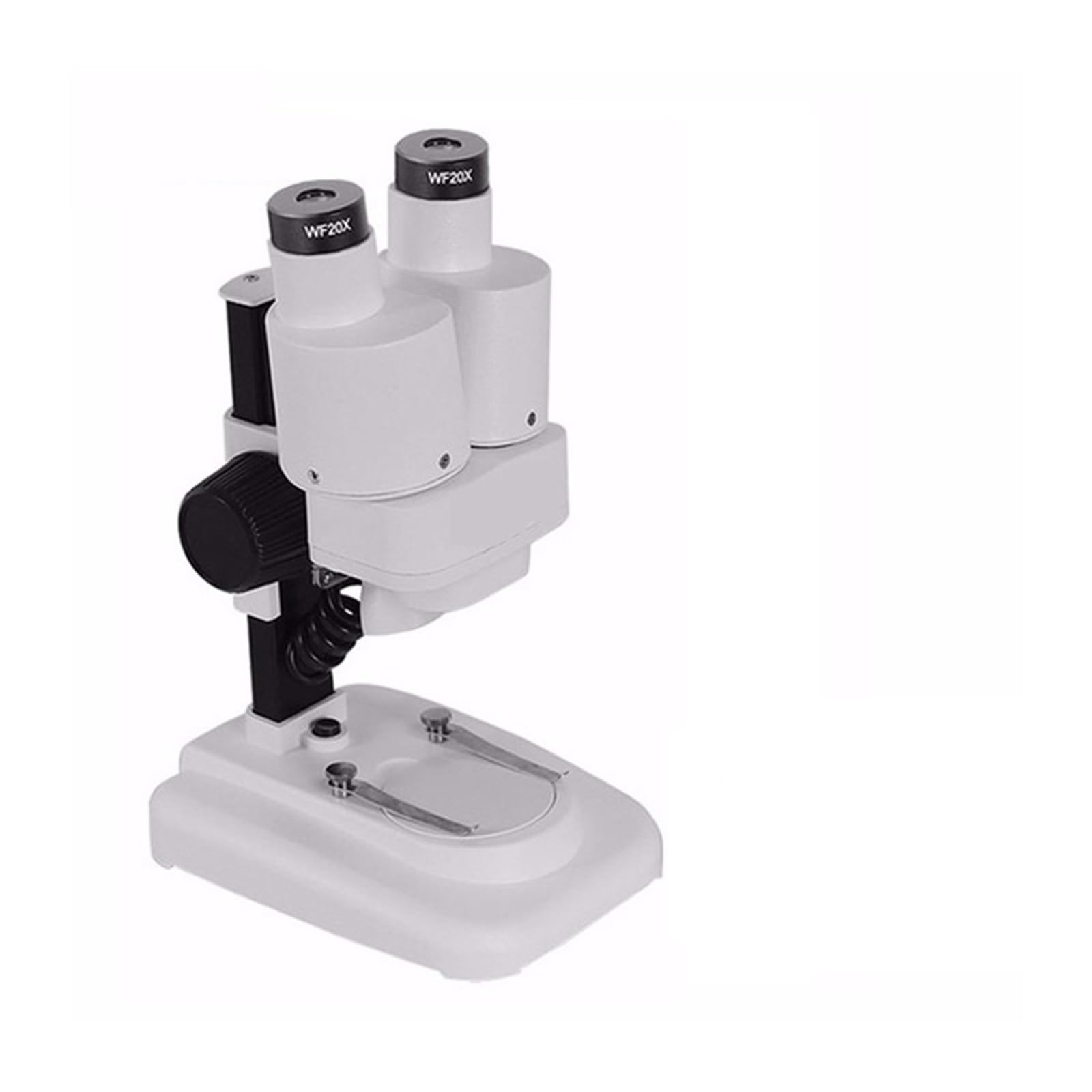 CVFRDD Binocular Stereo Microscope 20X/40X Above LED Lights PCB Solder Tool E Phone Repair Mineral Watching Microscopio(Bianco)