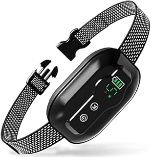Anti Barking Dog Collars Rechargeable - Bark Collar for Large Medium Small Dog - Stop Dog Barking Deterrent Device with Vibration & Sound Harmless Training No Bark Collar IPX67 Waterproof