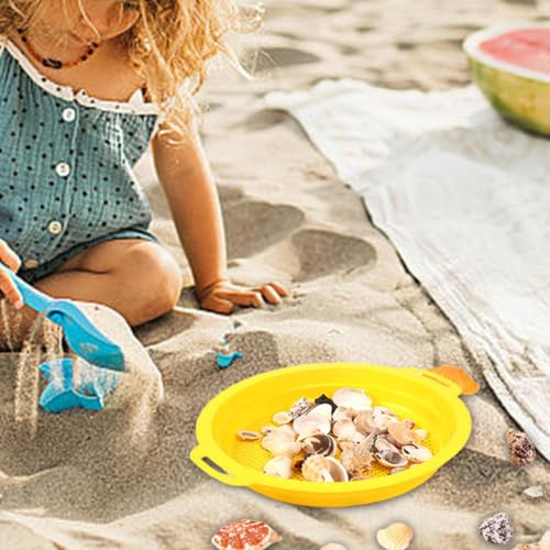 Tamiz de playa multicolor de plástico resistente pack de 4 cribas ligeras 3