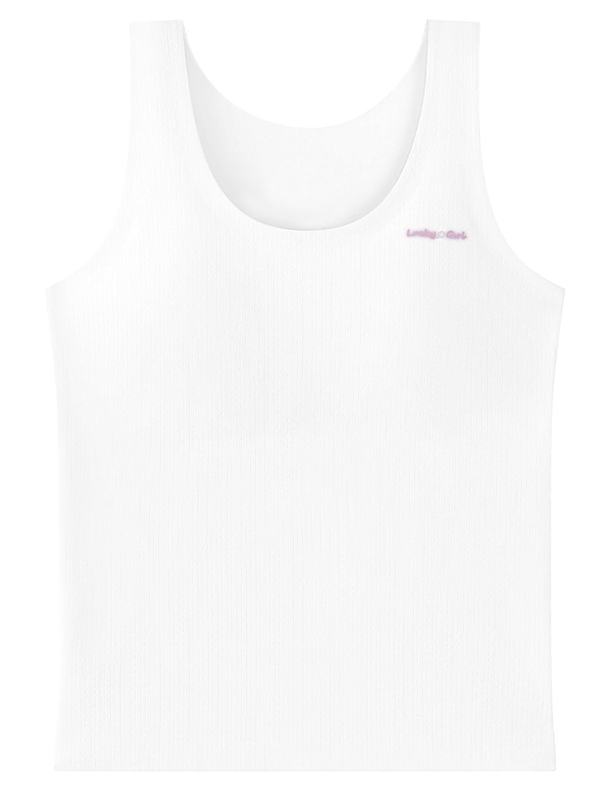 Mädchen Unterhemd Tank Top mit Gepolstert Hemdchen Kinder Armellos Spaghettiträger Träger Crop Sport Yoga Tanktop Girl Unterwäsche Base Unterhemden Cooler Sommer Ultradünn 120-150