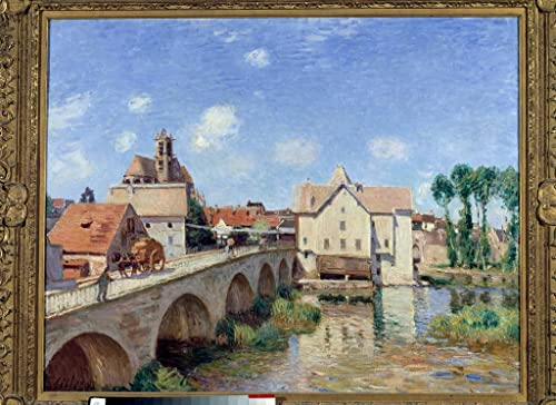 Peinture moderne Le Pont de Moret Sisley pour s'évader au salon