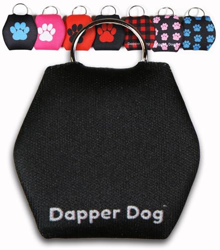Image of Dapper Dog - Dog Tag Silencer with Tag Ring (Black)