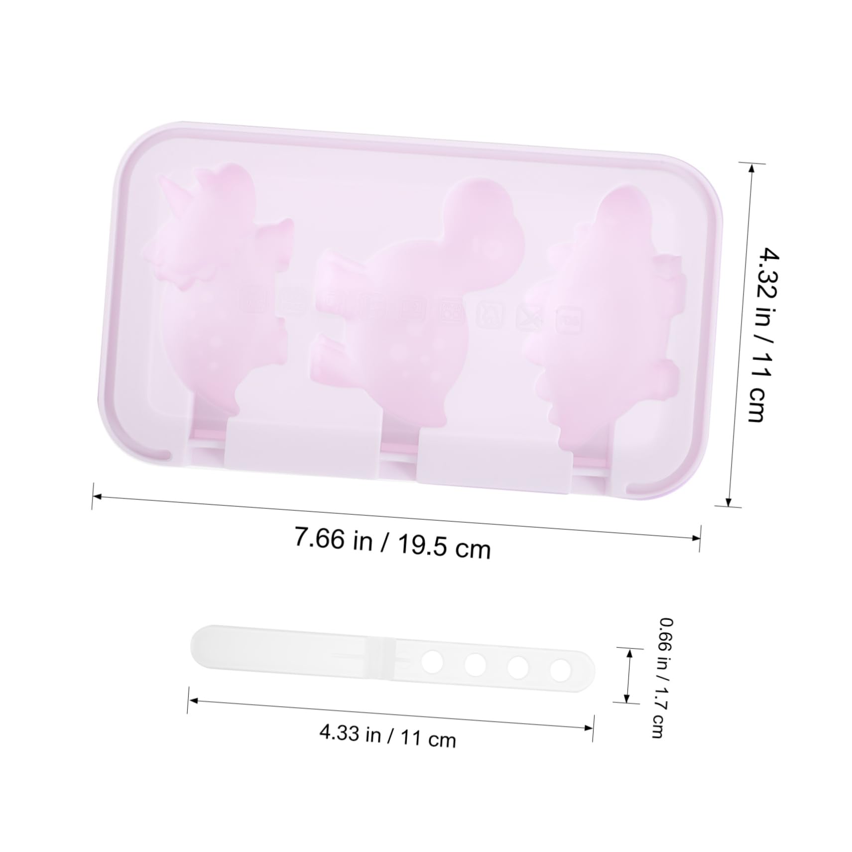 SHOWERORO Lot De 2 Moules À Glace En Silicone Pour Garçons Et Filles Modèles De Véhicules Animaux Couvercles