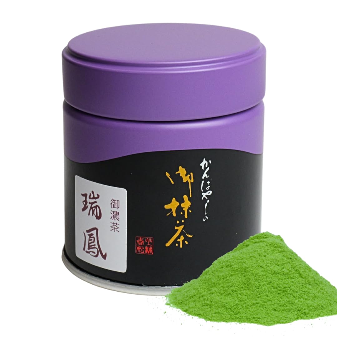 最高級品質抹茶 5点セット Amazon | 上林春松本店 抹茶 瑞鳳 (Zuiho) 【濃茶用】 最高級 宇治抹茶