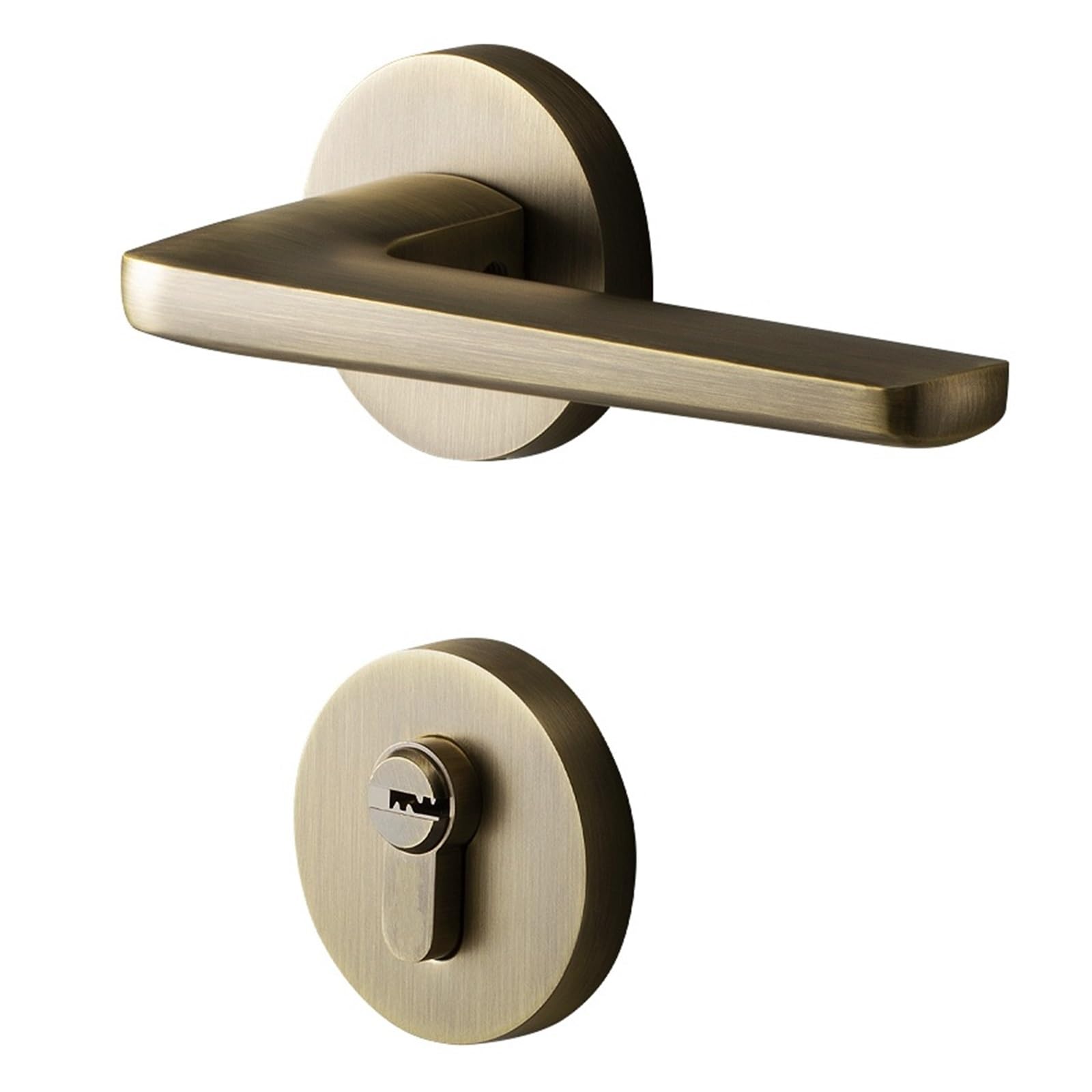 NYRXRYTCA Lock Bronze Door Lock Silent Indoor Door Lock American Door Lock Bedroom Bathroom Door Lock