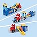 MEGA BLOKS First Builders Toddler Building Blocks Toy Set, Build & Race Rig with 19 Pieces, 2 Race Cars and Storage, Red, Ages 1+ Years