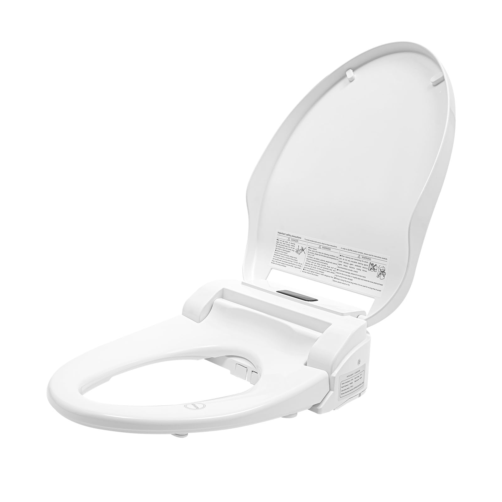 Asiento para inodoro inteligente - Asiento para inodoro con calefacción - Varios modos - Temperatura ajustable - Boquilla multifunción - PP