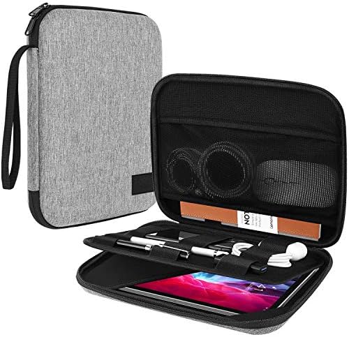 TiMOVO Etui na tablet 9-11", kompatybilne z iPad 10.2 2021-2019, iPad Air 5/4 10.9, iPad Pro 11 2021-2018, Galaxy Tab A8 10.5/Tab S8 11"/A7 10.4 10.4 , Surface G. o 2/1 etui na tablet, jasnoszare